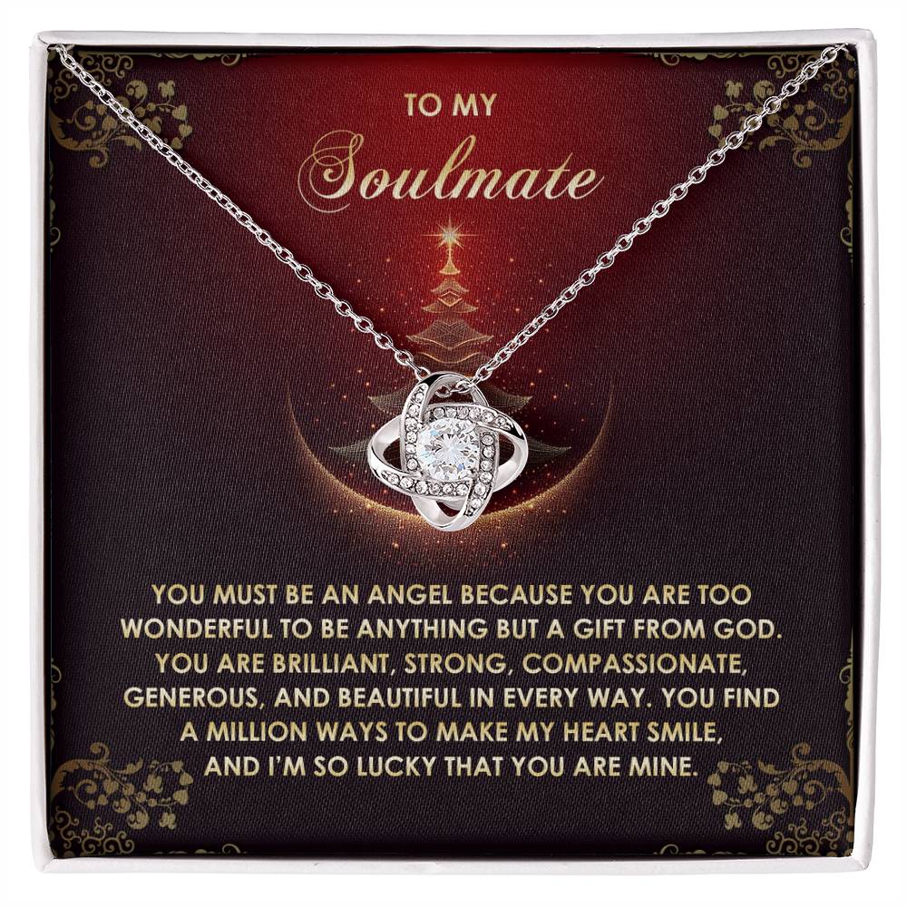 You Must Be An Angel - Love Knot Necklace For Soulmate For Christmas