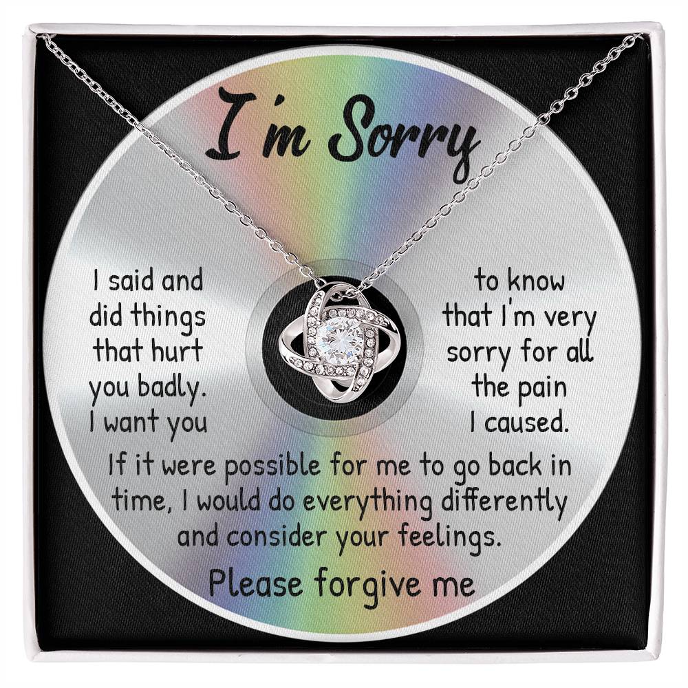 To Go Back In Time - Love Knot Apology Necklace