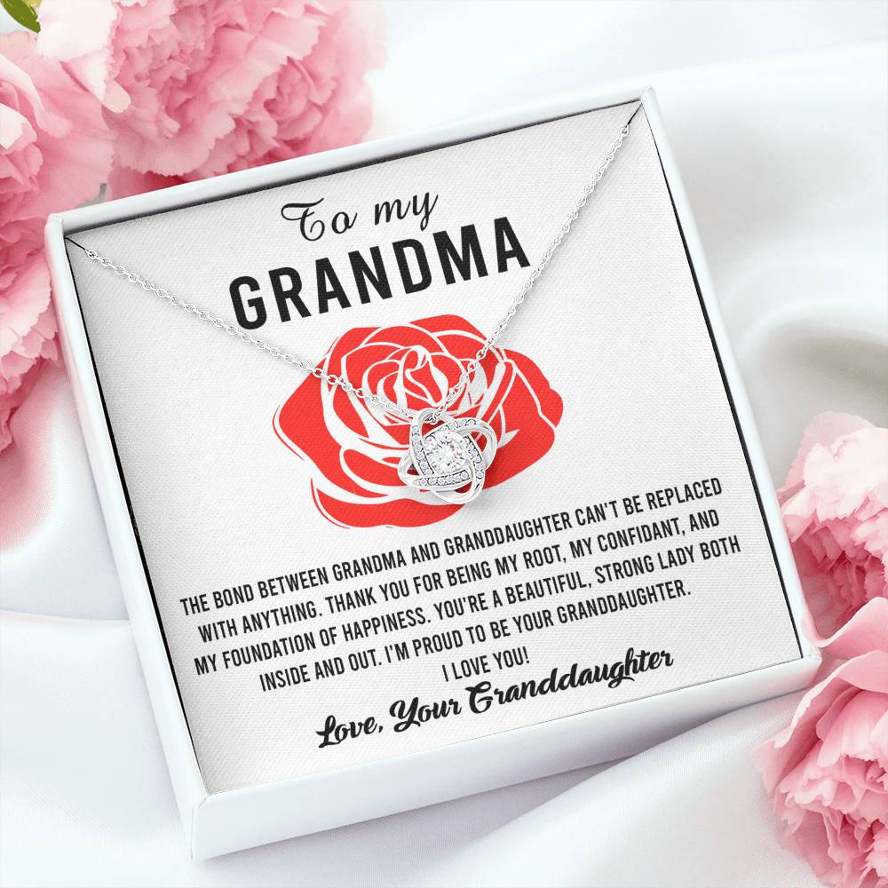 My Foundation Of Happiness - Love Knot Necklace For Grandma