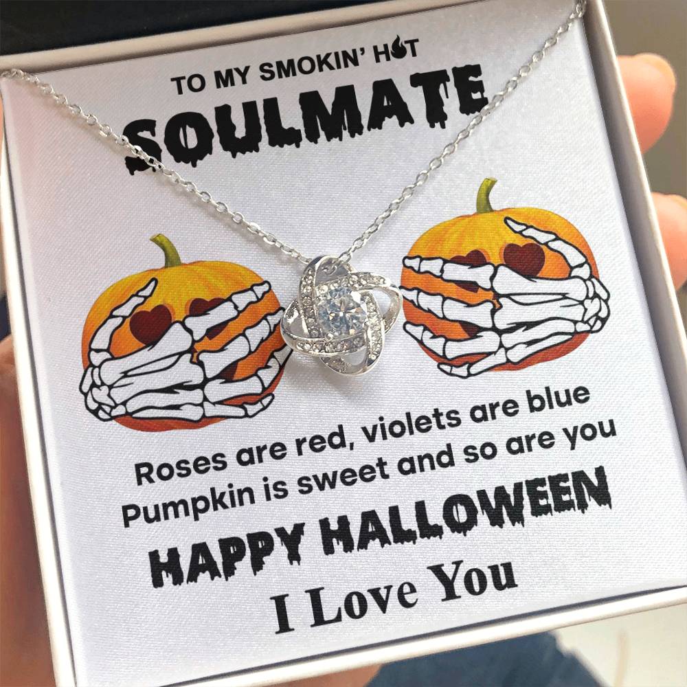 Sweet Pumpkin - Love Knot Halloween Necklace For Soulmate
