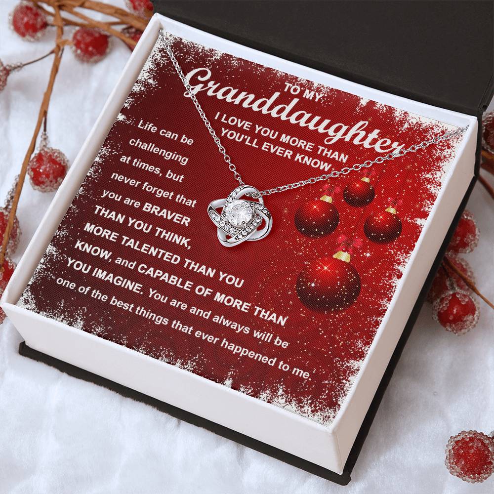 The Best Things - Love Knot Necklace For Granddaughter For Christmas
