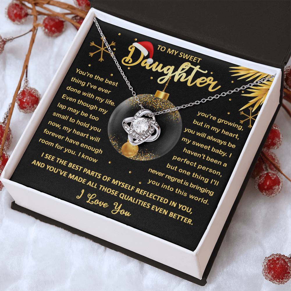 My Sweet Baby - Love Knot Necklace For Daughter For Christmas