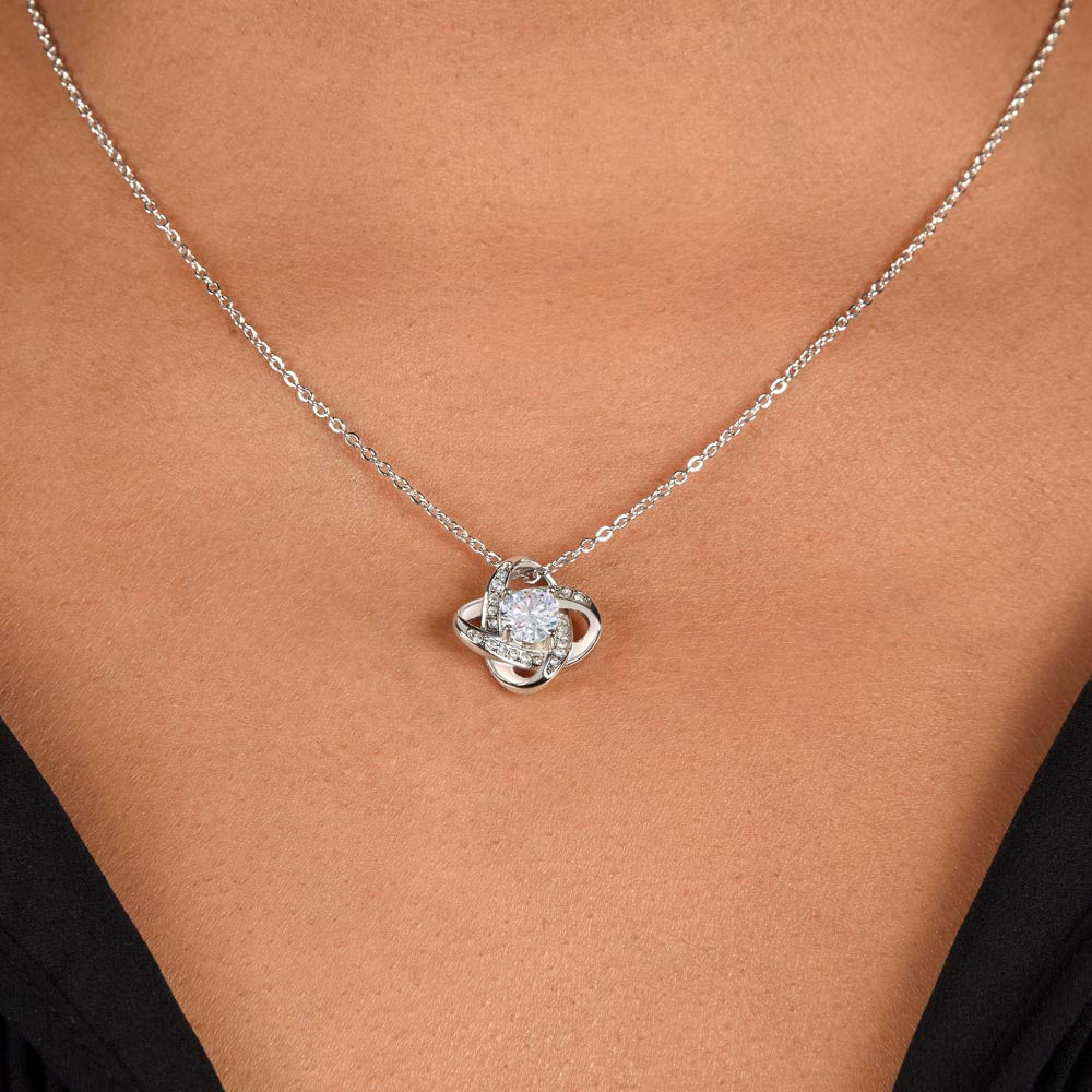 Best Mom Certificate - Love Knot Necklace For Mom