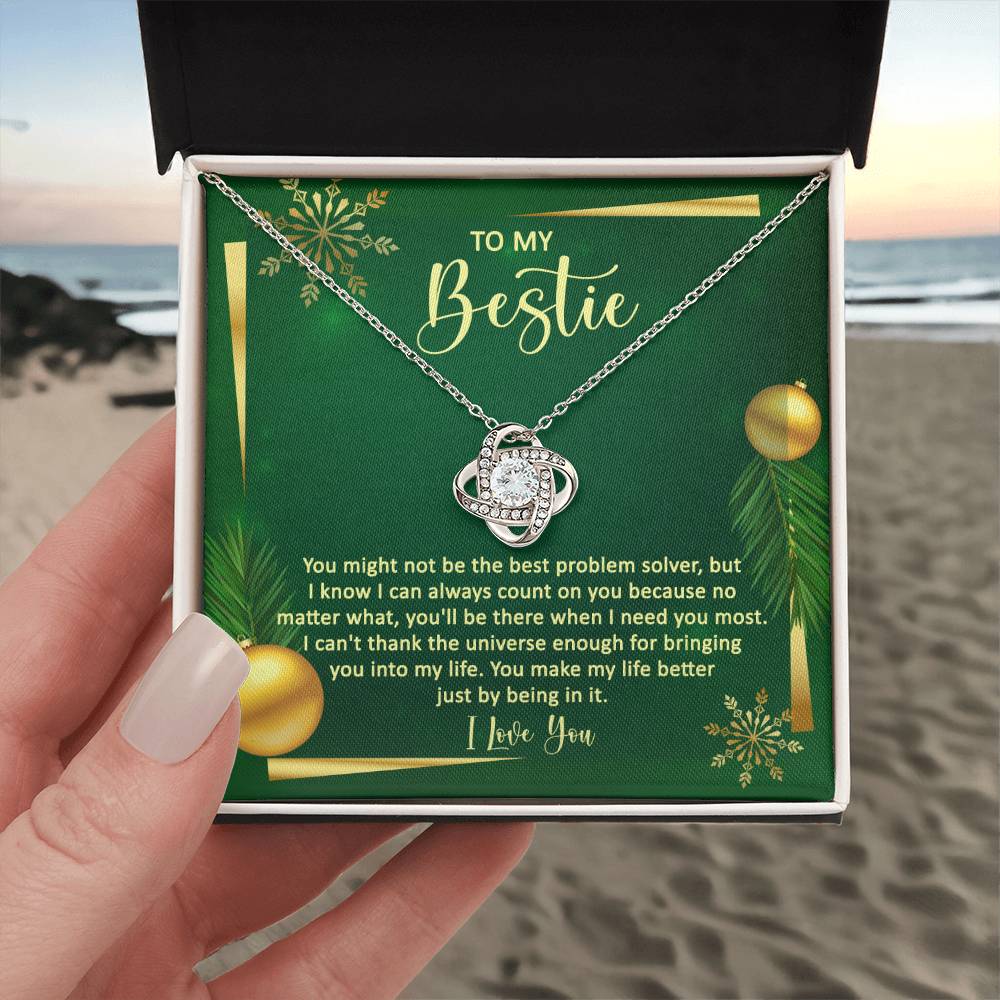 I Know I Can Always Count On You - Love Knot Necklace For Bestie For Christmas