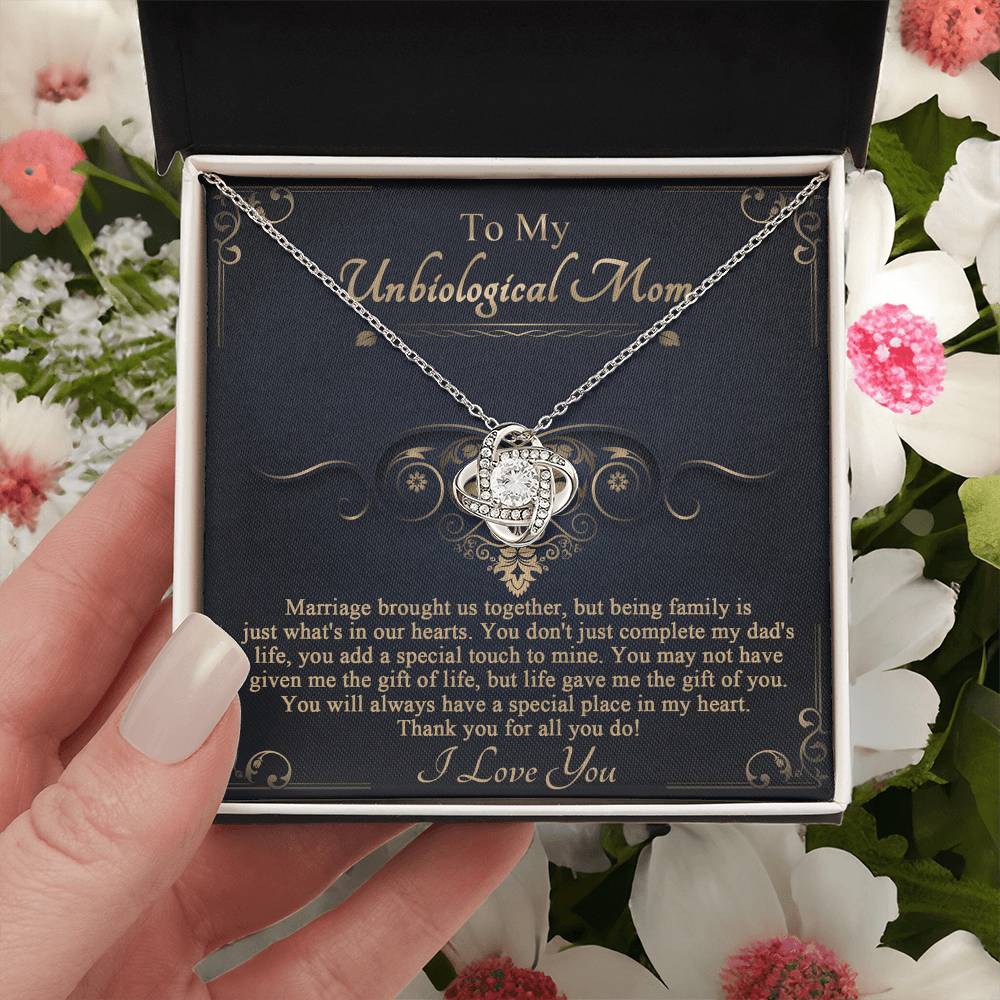 Special Place In My Heart - Love Knot Necklace For Bonus Mom