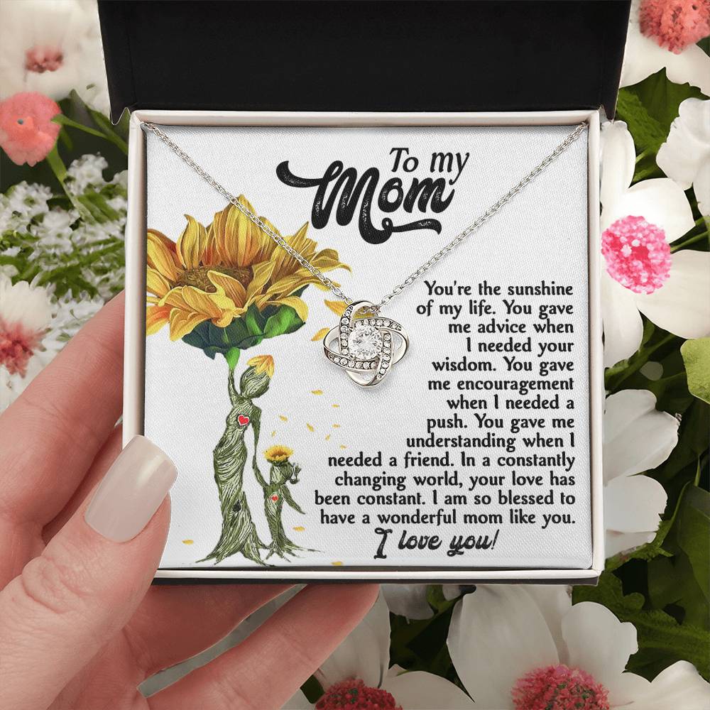 Sunshine Of My Life - Love Knot Necklace For Mom