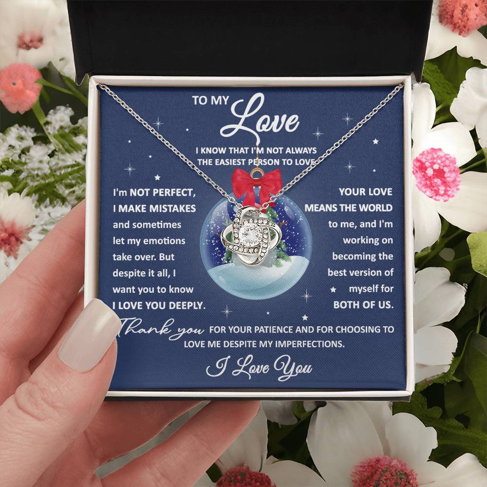 Best Version Of Myself - Christmas Love Knot Necklace For My Love