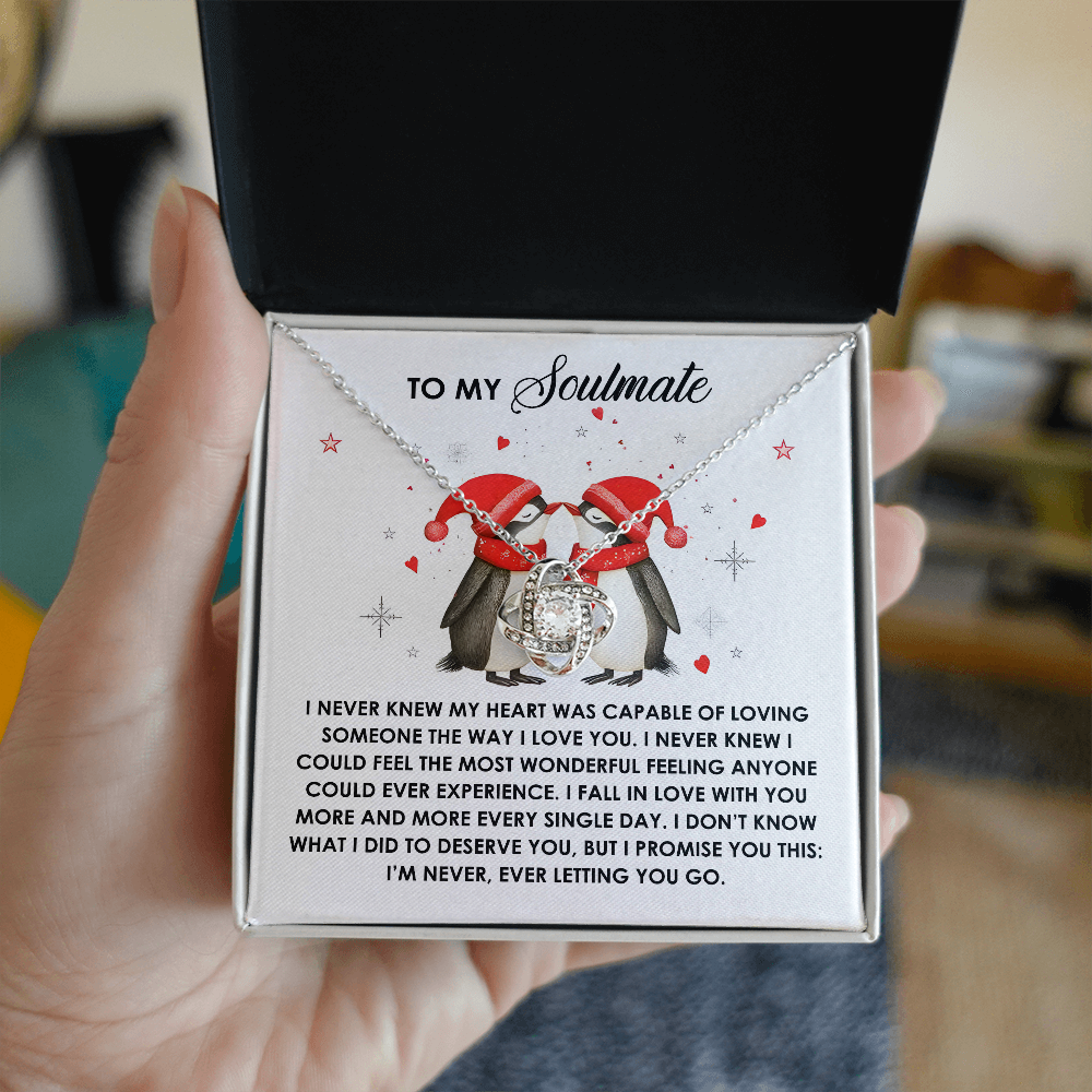 I Never Knew - Love Knot Necklace For Soulmate For Christmas