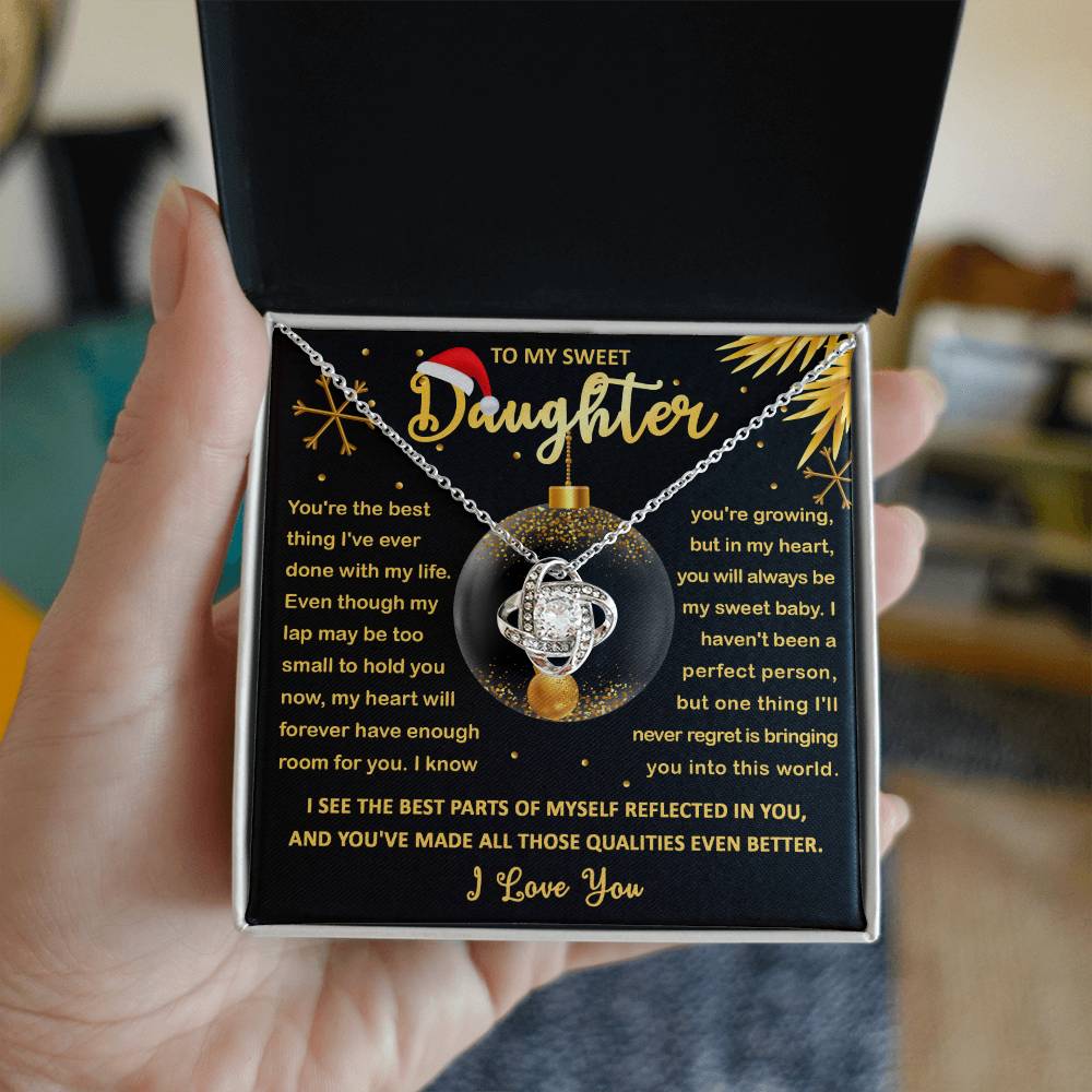 My Sweet Baby - Love Knot Necklace For Daughter For Christmas