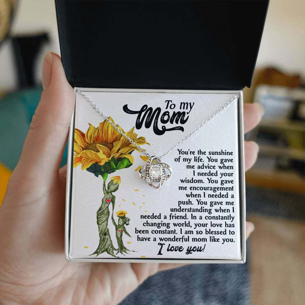Sunshine Of My Life - Love Knot Necklace For Mom
