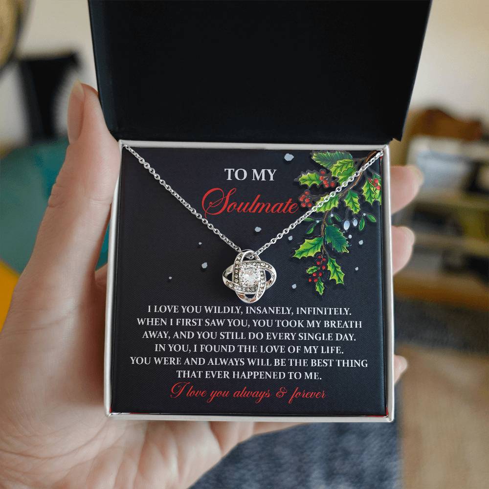 Love Of My Life - Love Knot Necklace For Soulmate For Christmas
