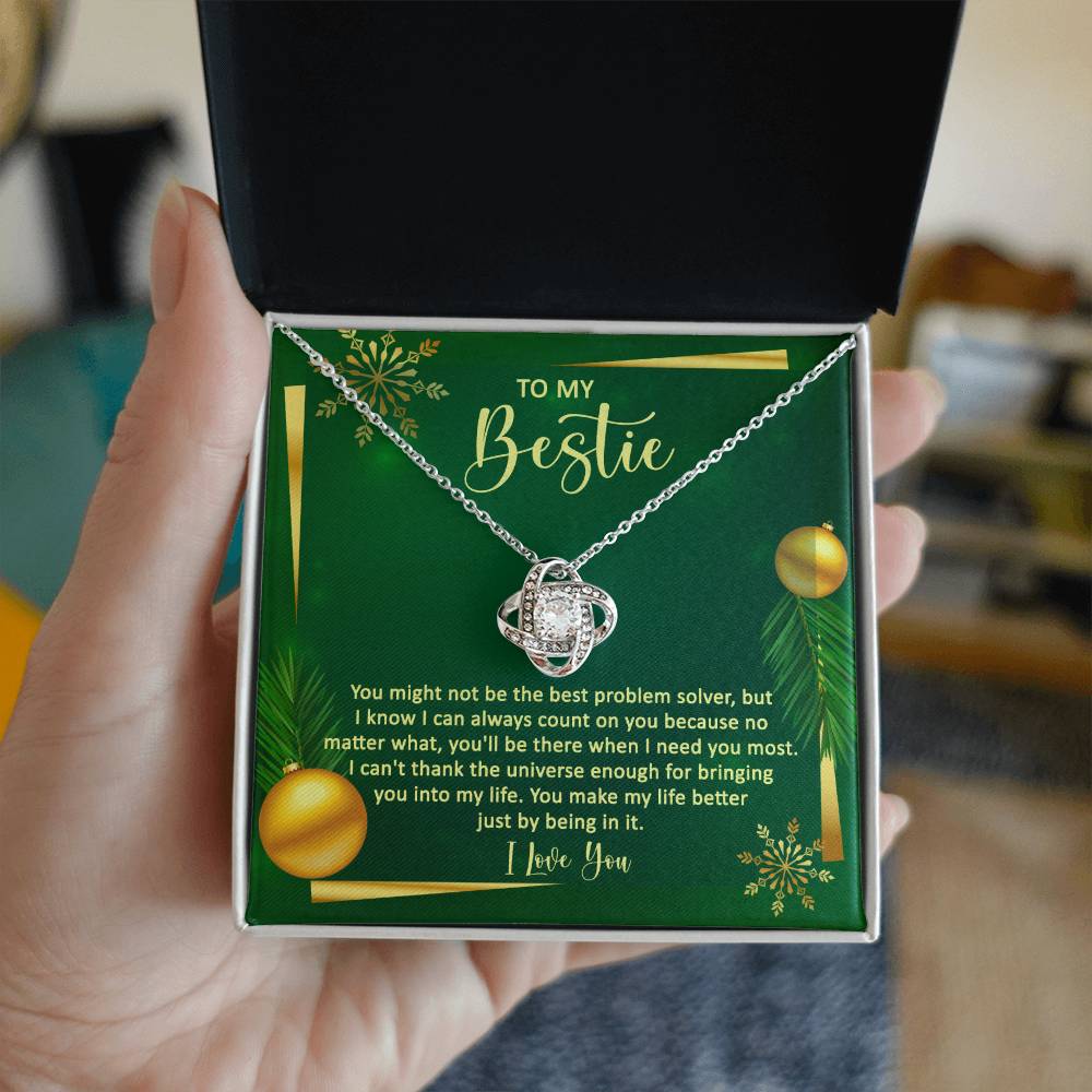 I Know I Can Always Count On You - Love Knot Necklace For Bestie For Christmas
