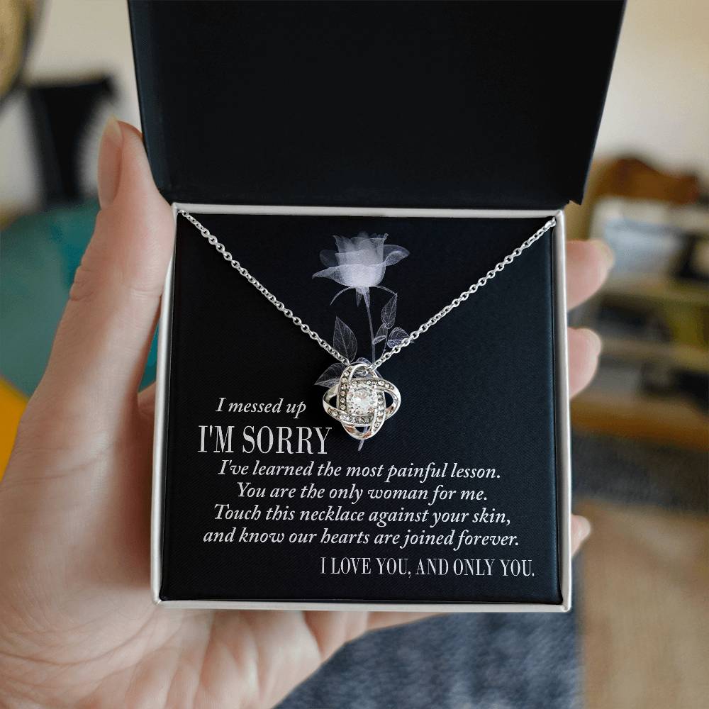 Painful Lesson - Love Knot Apology Necklace