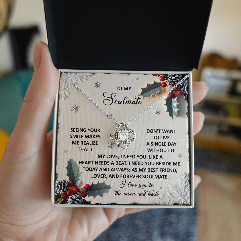 Forever Soulmate - Love Knot Necklace For Soulmate For Christmas