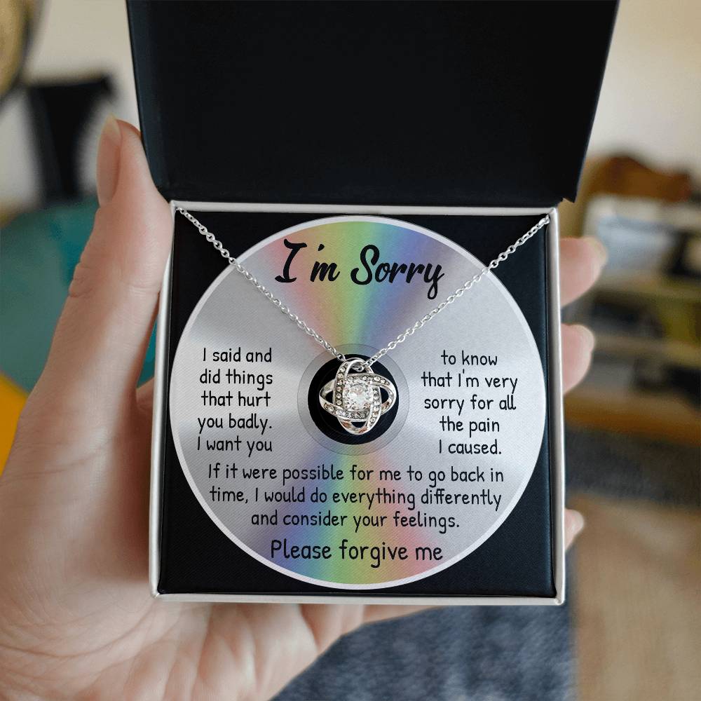To Go Back In Time - Love Knot Apology Necklace