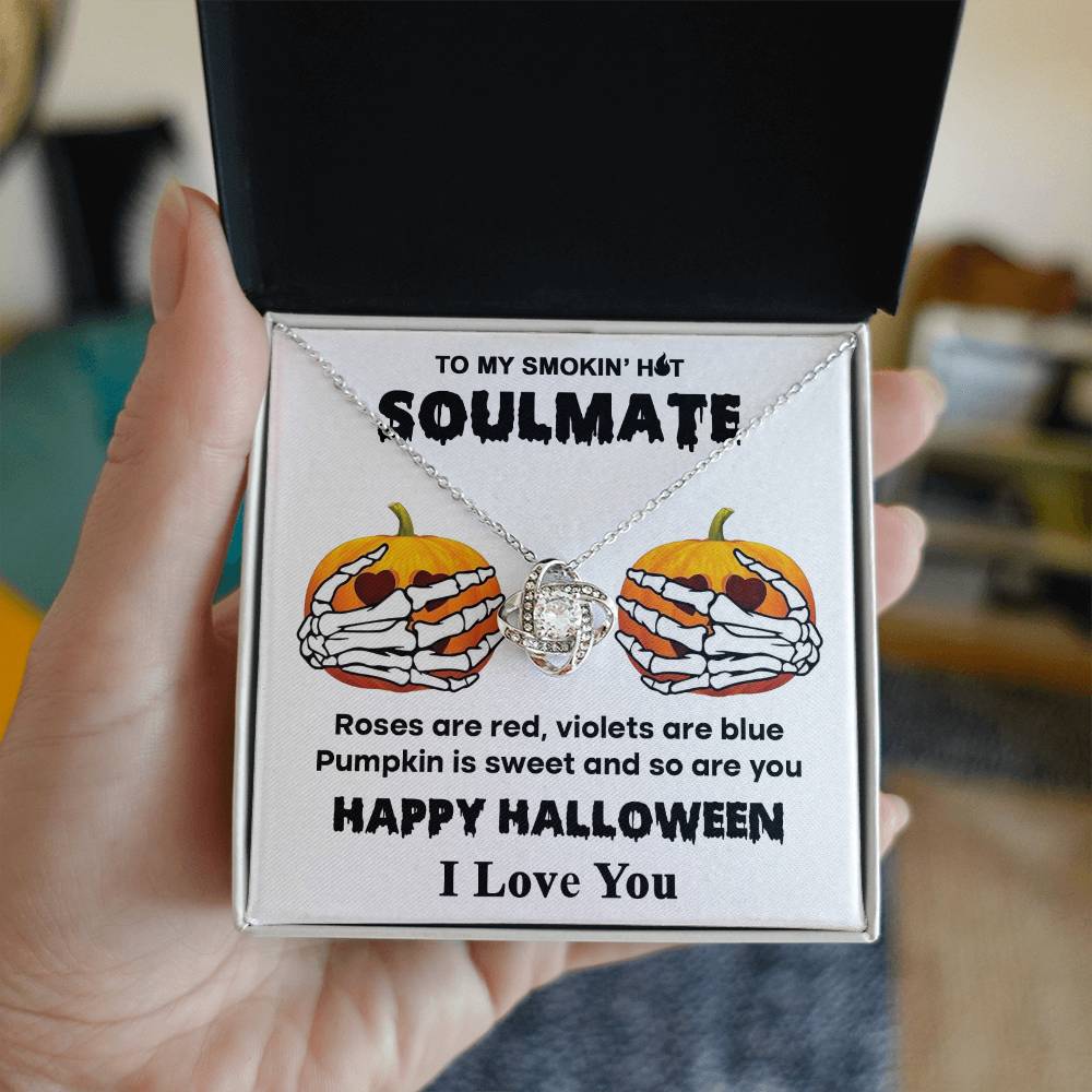Sweet Pumpkin - Love Knot Halloween Necklace For Soulmate