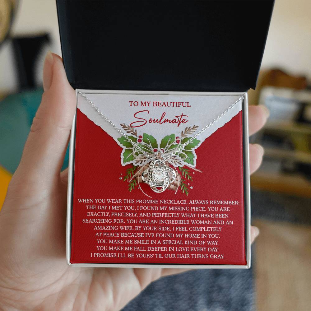 My Missing Piece - Love Knot Necklace For Soulmate For Christmas