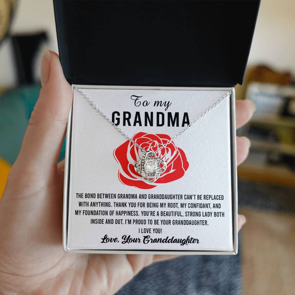 My Foundation Of Happiness - Love Knot Necklace For Grandma
