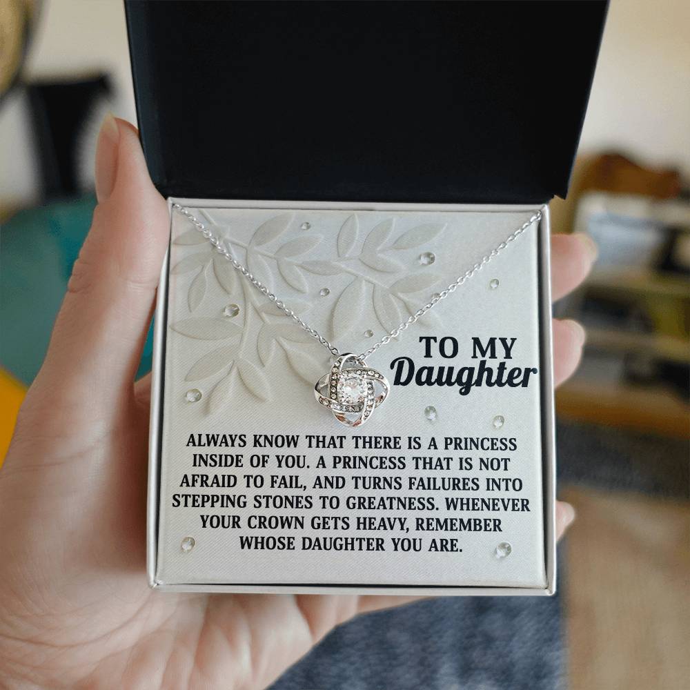 Inside Of You - Love Knot Necklace For Daughter