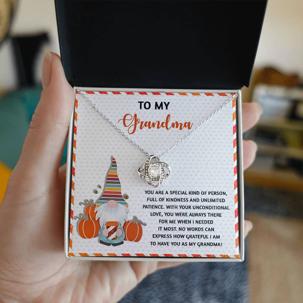 When I Needed It Most - Love Knot Necklace For Grandma