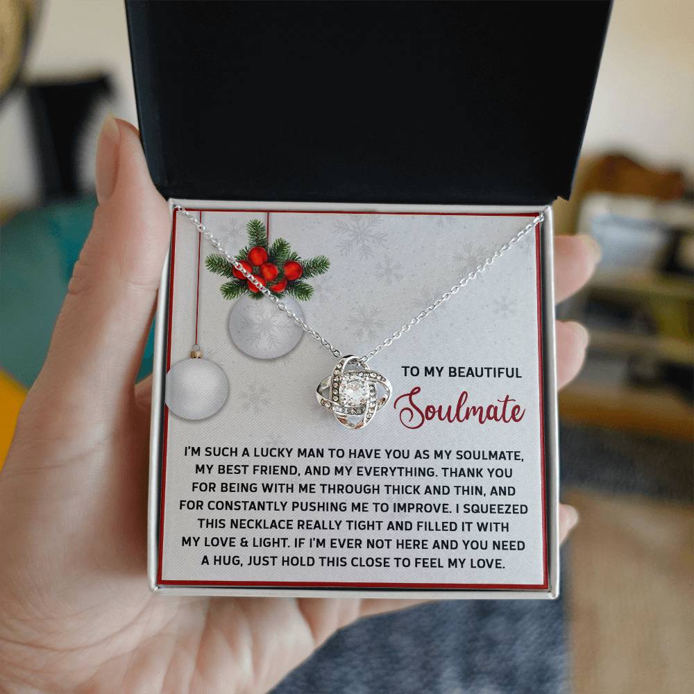 Feel My Love - Love Knot Necklace For Soulmate For Christmas
