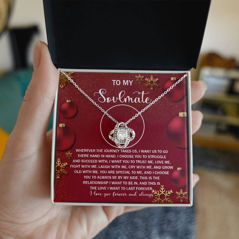 To Struggle And Succeed With - Love Knot Necklace For Soulmate For Christmas