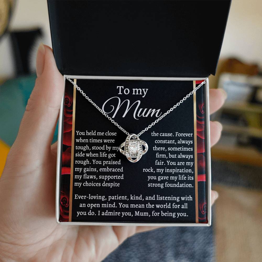 For All You Do - Love Knot Necklace For Mom
