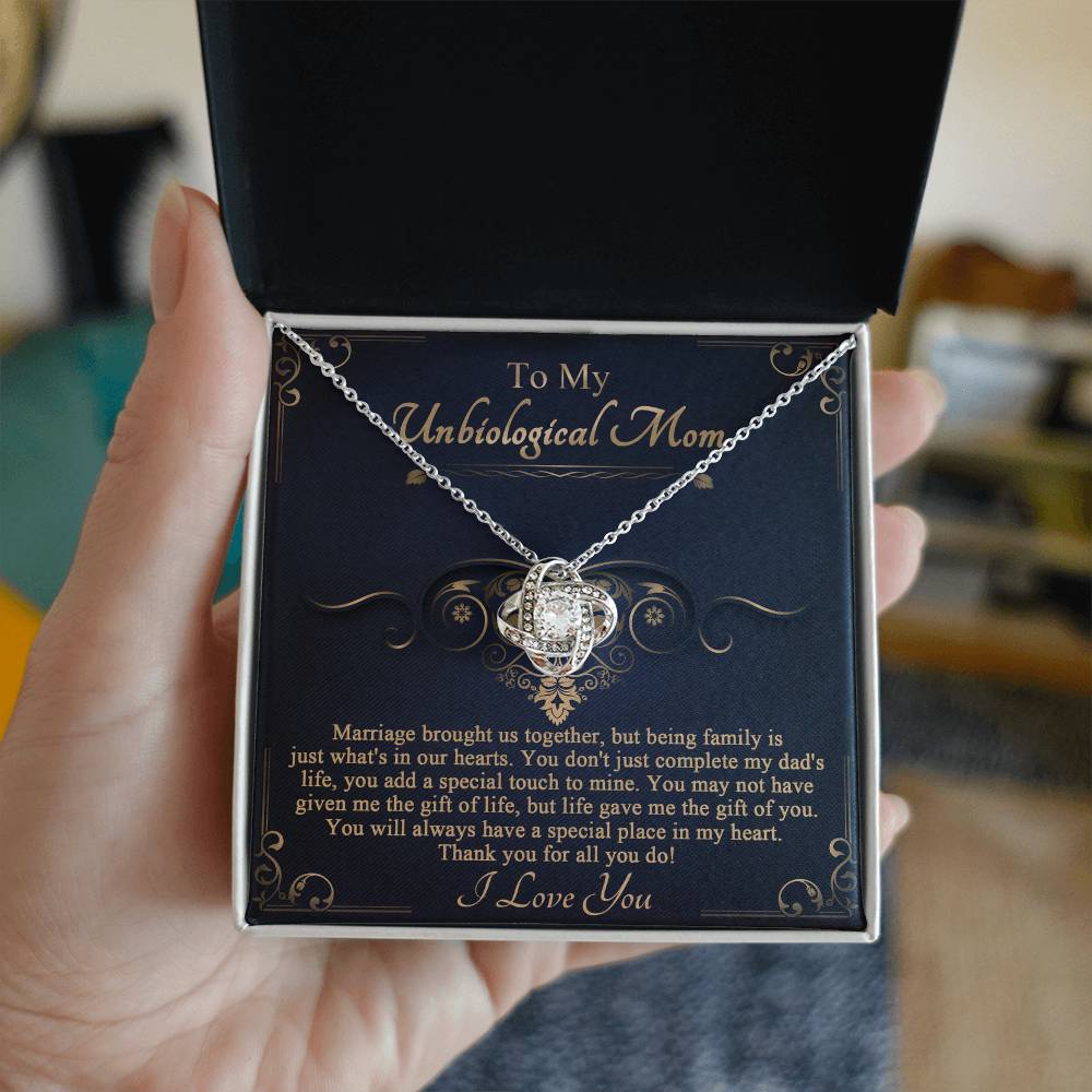 Special Place In My Heart - Love Knot Necklace For Bonus Mom