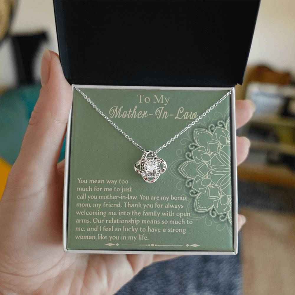 Strong Woman Like You - Love Knot Necklace For Mother-In-Law