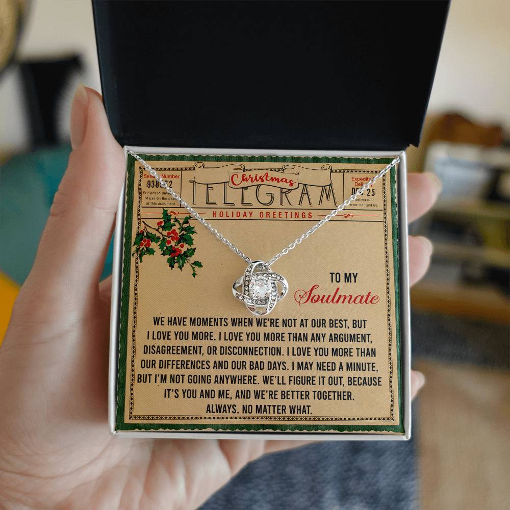 Better Together - Love Knot Necklace For Soulmate For Christmas