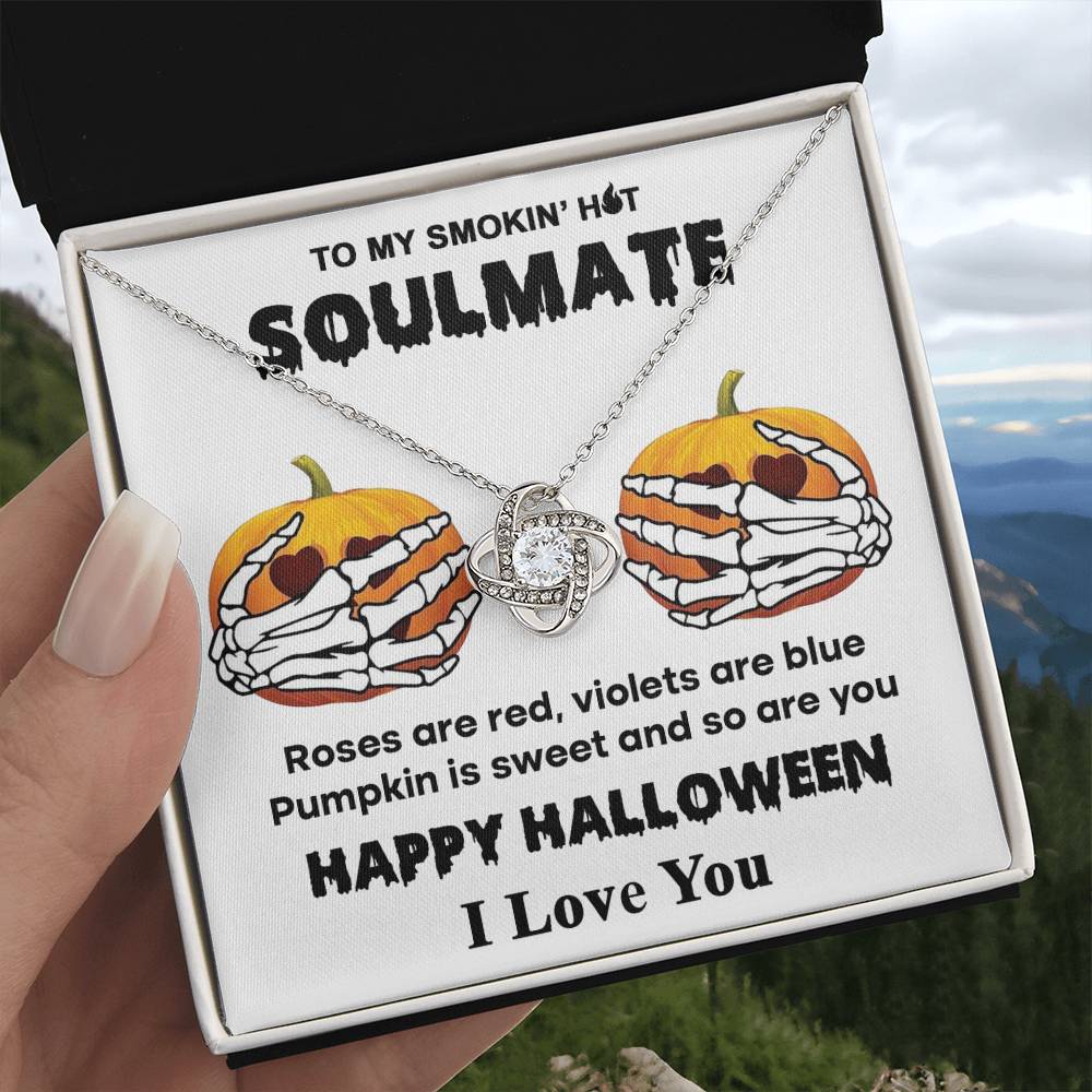 Sweet Pumpkin - Love Knot Halloween Necklace For Soulmate