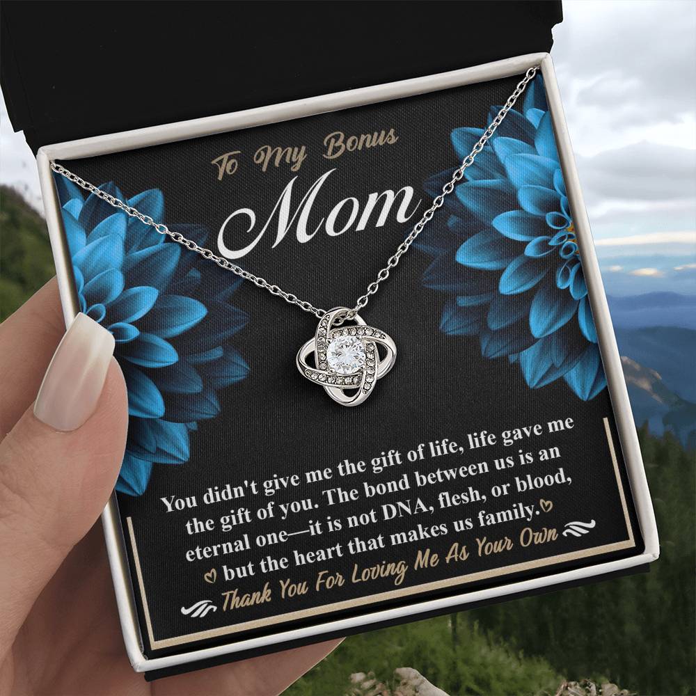 Gift Of You - Love Knot Necklace For Bonus Mom