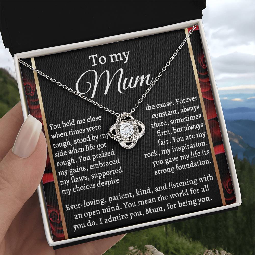 For All You Do - Love Knot Necklace For Mom