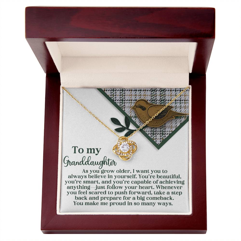 A Big Comeback - Love Knot Necklace For Granddaughter