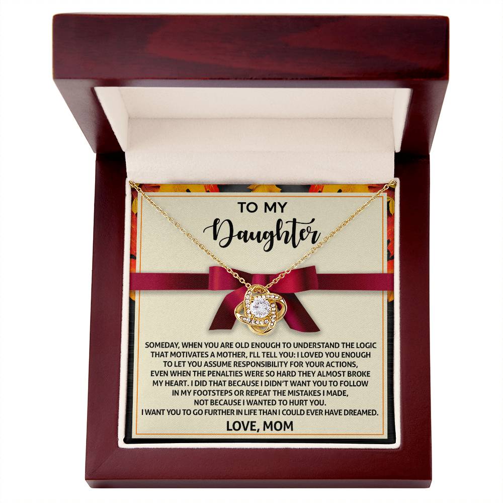 Further In Life - Love Knot Necklace For Daughter