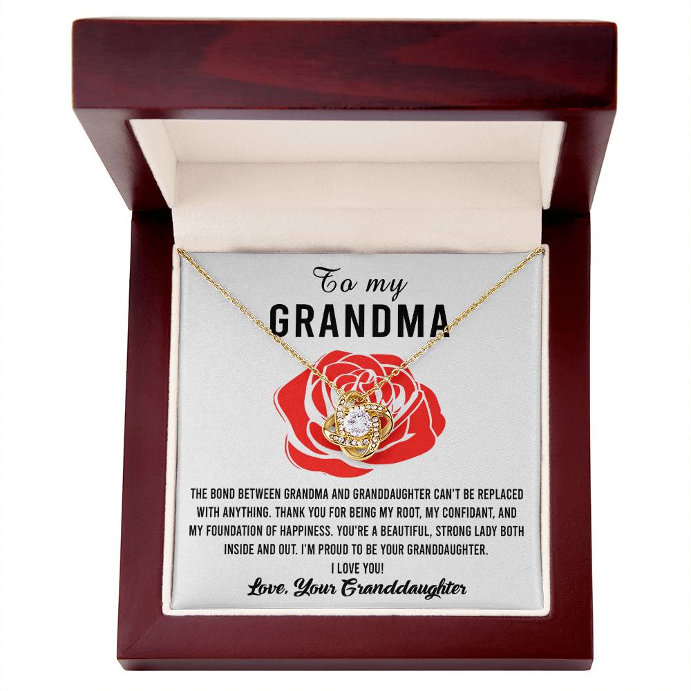 My Foundation Of Happiness - Love Knot Necklace For Grandma