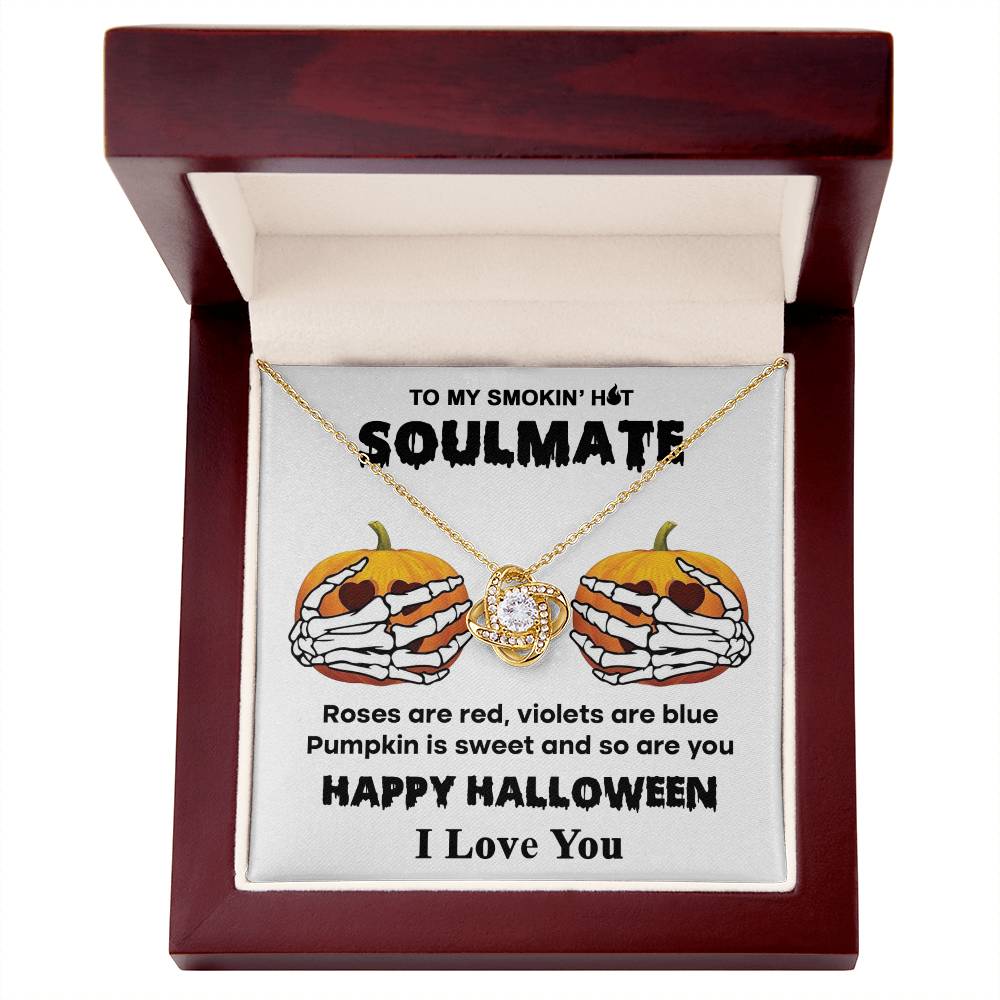 Sweet Pumpkin - Love Knot Halloween Necklace For Soulmate