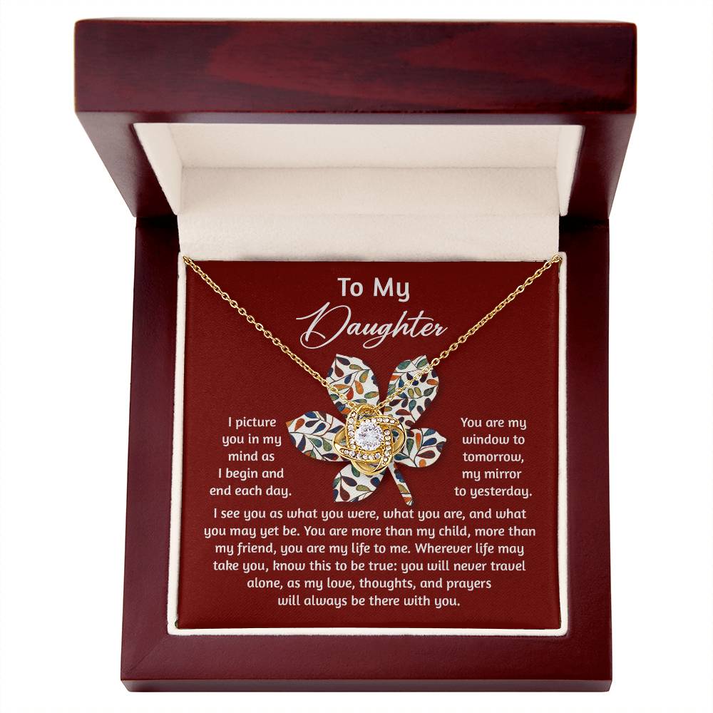 Window To Tomorrow - Love Knot Necklace For Daughter
