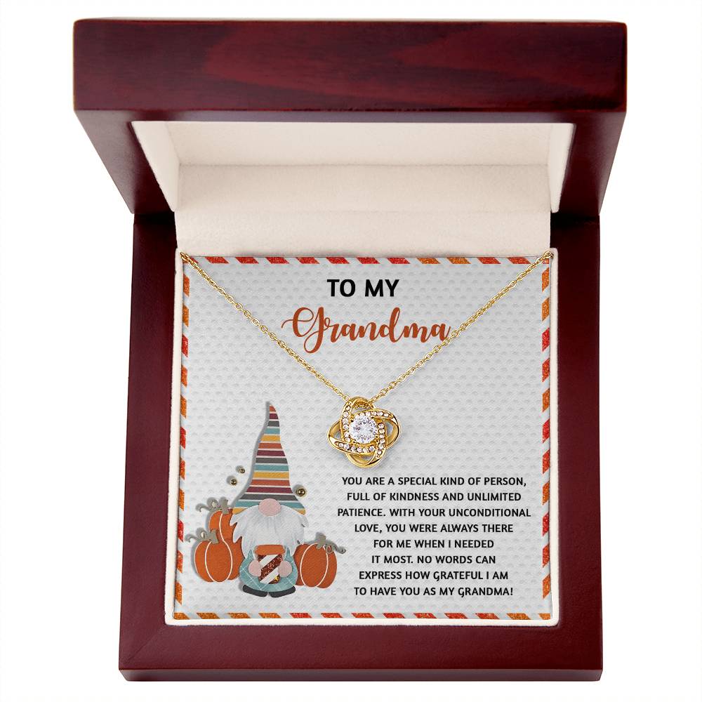 When I Needed It Most - Love Knot Necklace For Grandma