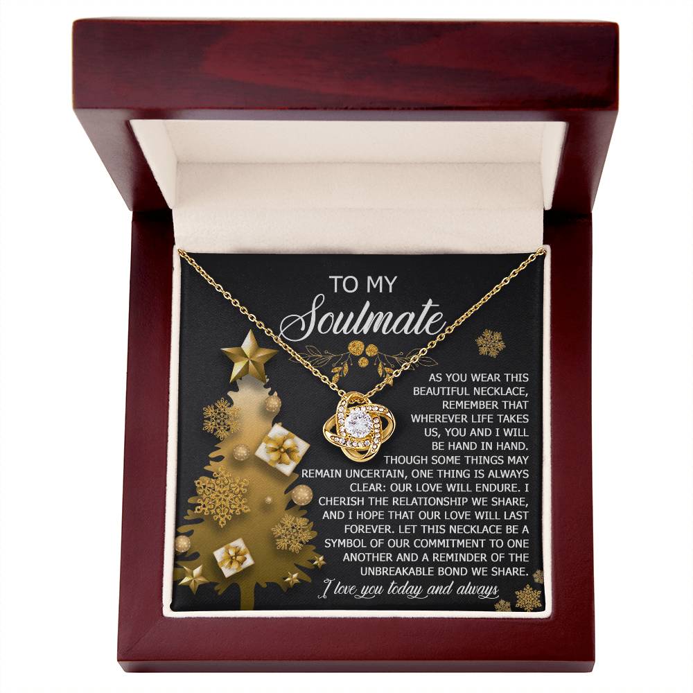 Our Love Will Endure - Love Knot Necklace For Soulmate For Christmas
