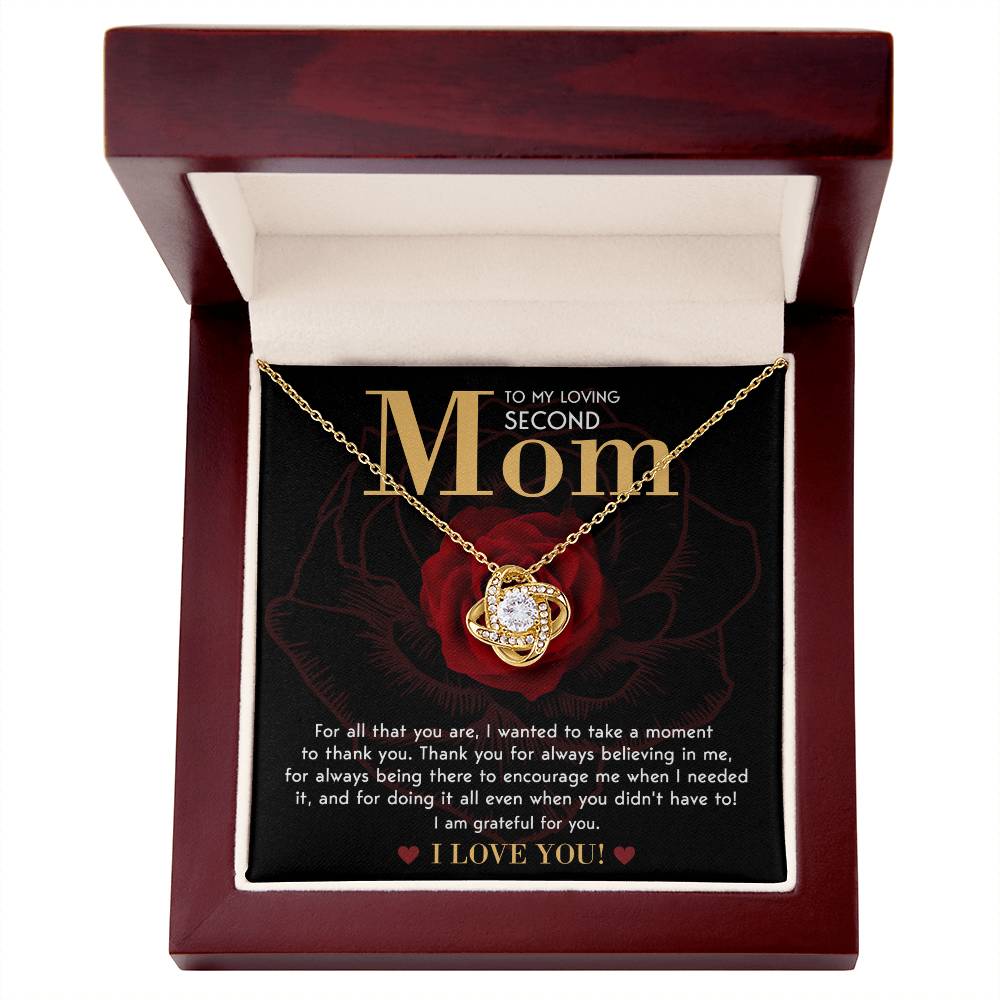 For All That You Are - Love Knot Necklace For Bonus Mom