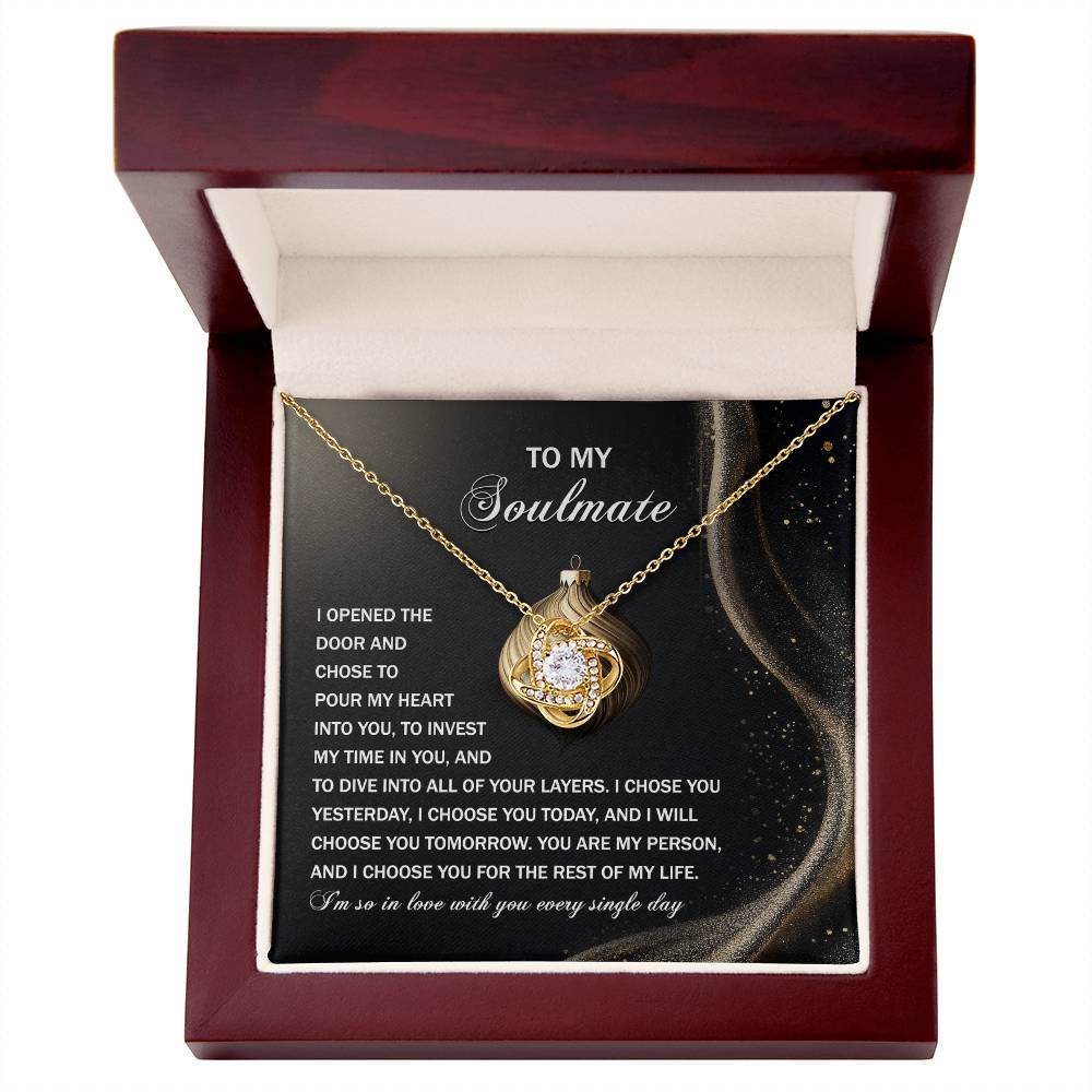 Into You - Love Knot Necklace For Soulmate For Christmas