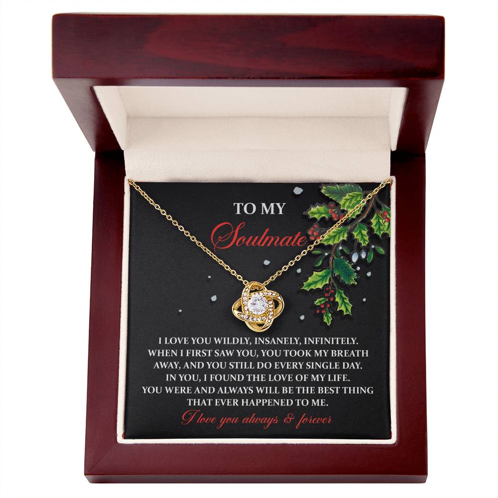 Love Of My Life - Love Knot Necklace For Soulmate For Christmas