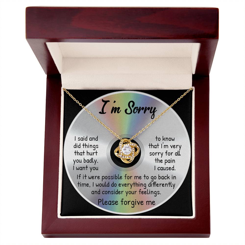 To Go Back In Time - Love Knot Apology Necklace