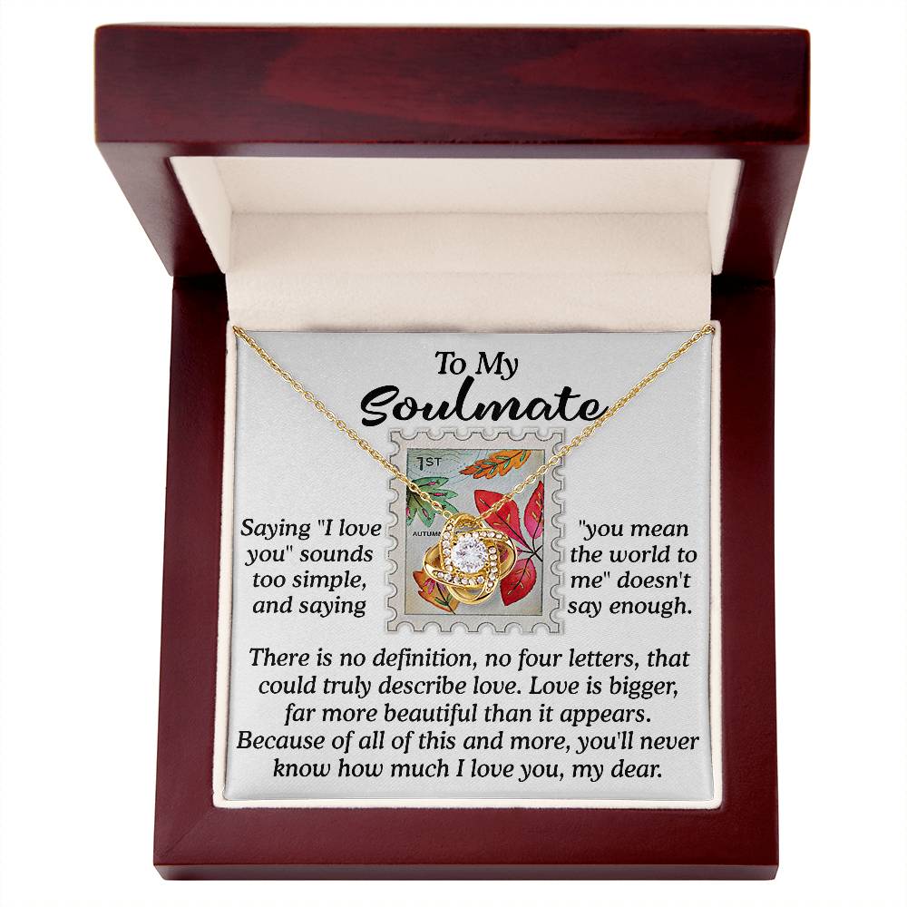 Far More Beautiful - Love Knot Necklace For Soulmate
