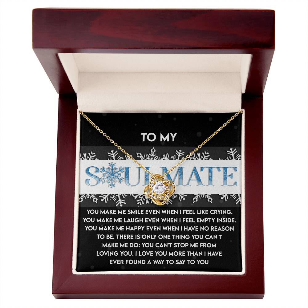 Loving You - Love Knot Necklace For Soulmate For Christmas