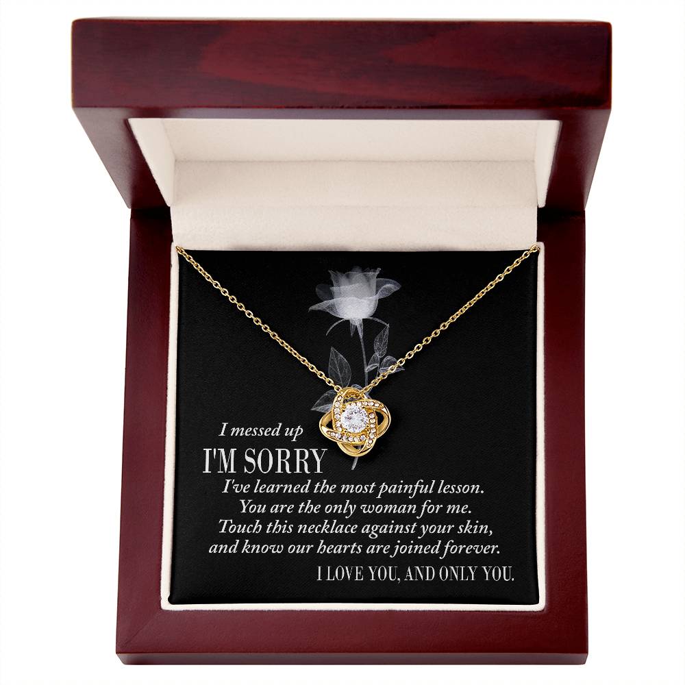 Painful Lesson - Love Knot Apology Necklace