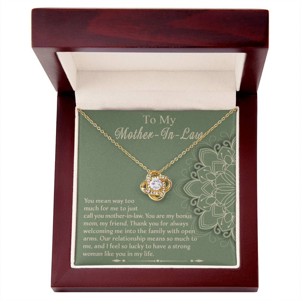 Strong Woman Like You - Love Knot Necklace For Mother-In-Law