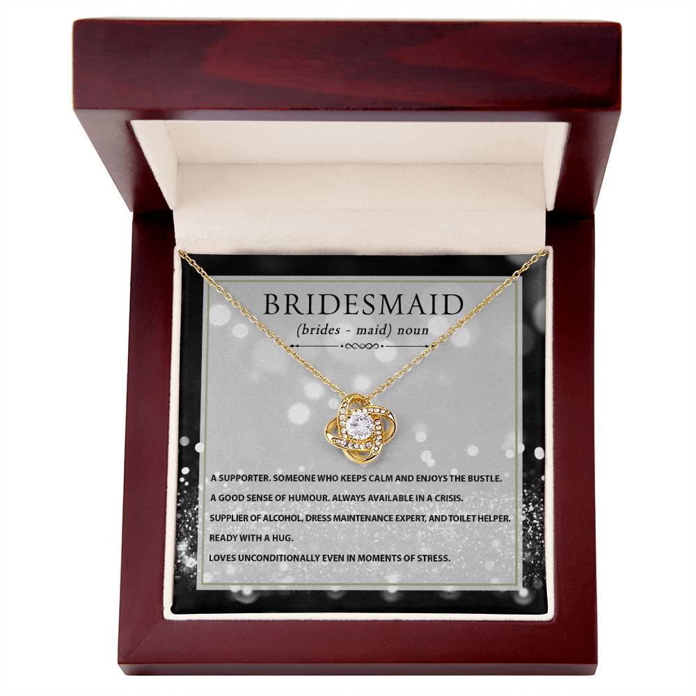 My Bridesmaid - Love Knot Necklace For Bridesmaid