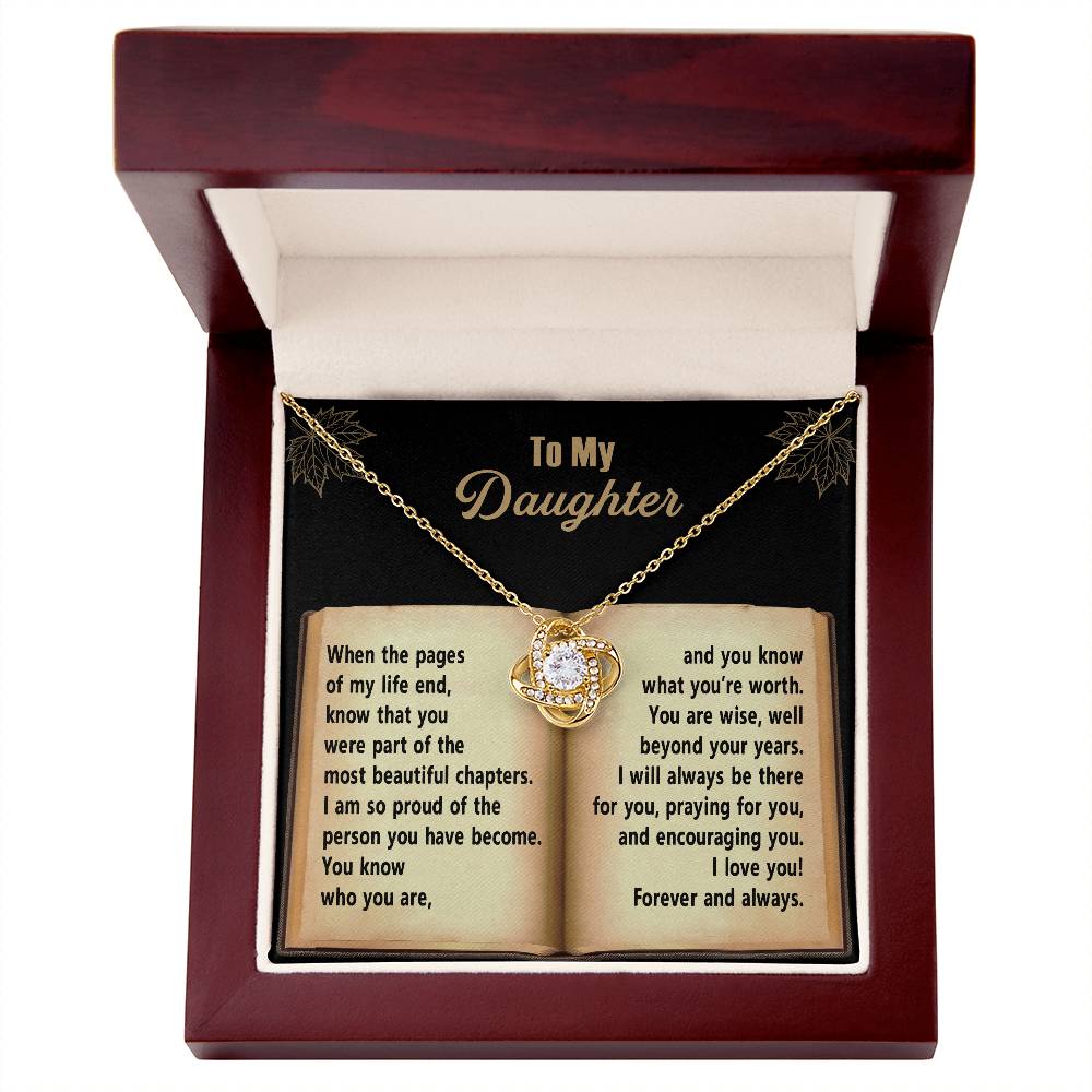 Beyond Your Years - Love Knot Necklace For Daughter